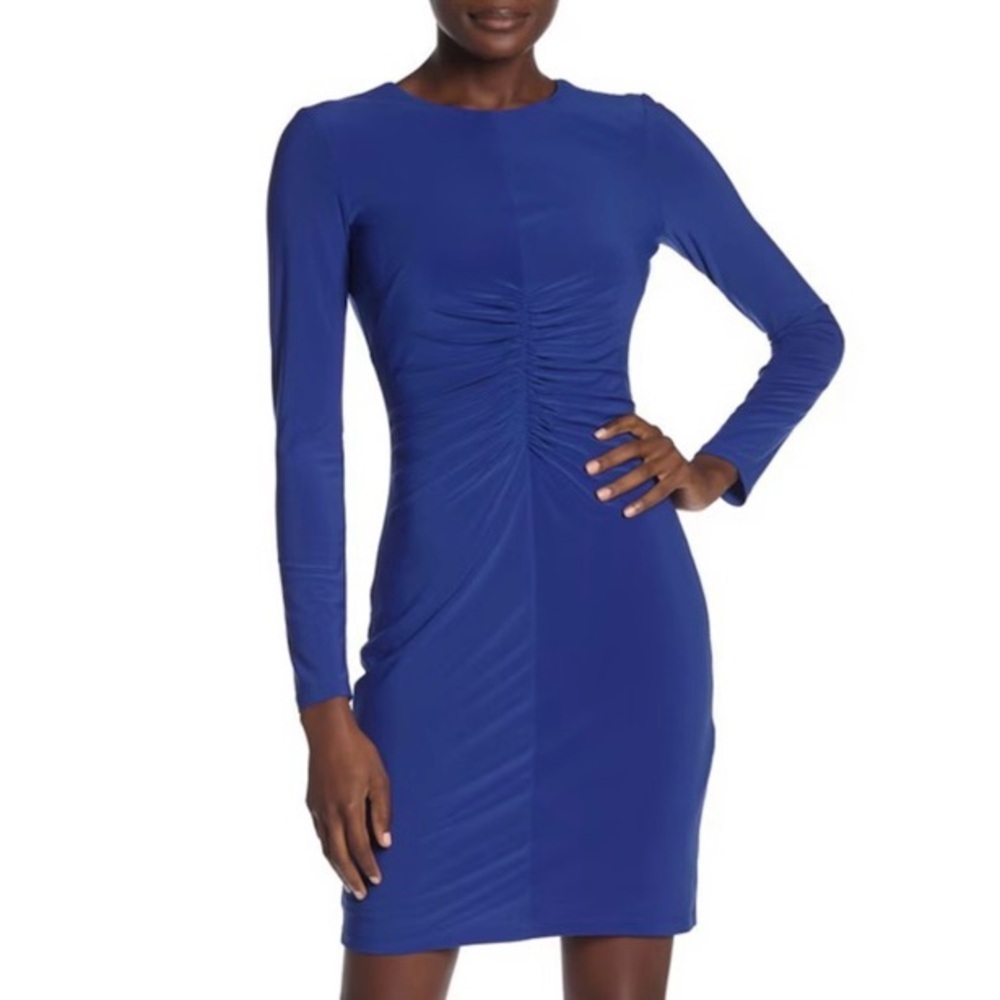 Vince Camuto Blue Long Sleeve Dress - Size 0